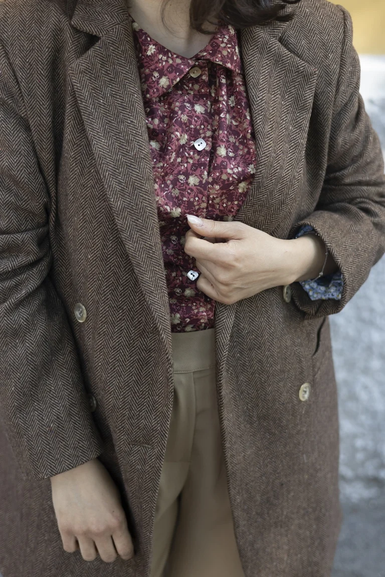 Blazer TIMELESS - Giacca Doppiopetto in Lana e Seta - immagine 2