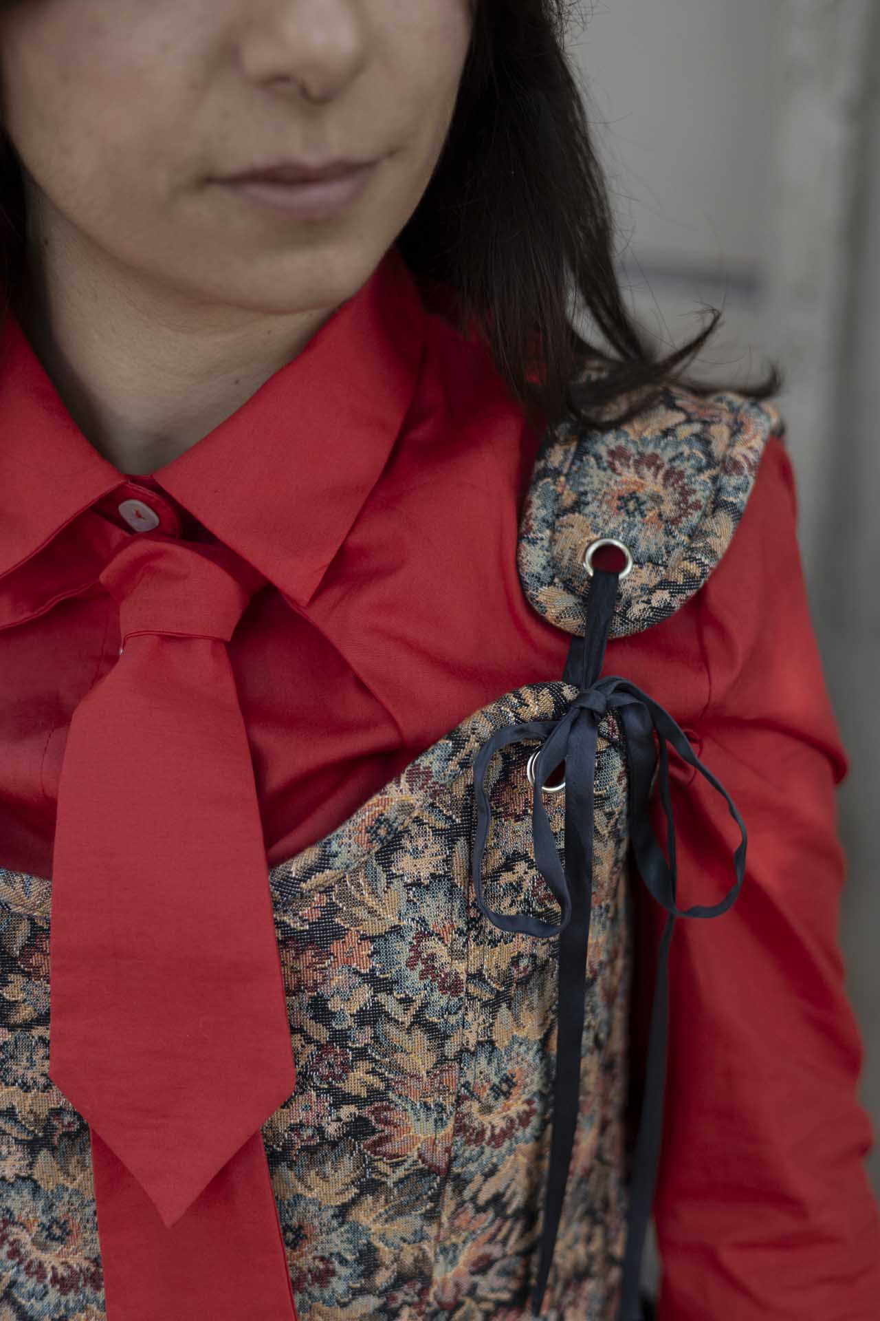 Corsetto gobelin cotone fiori misstufi 6