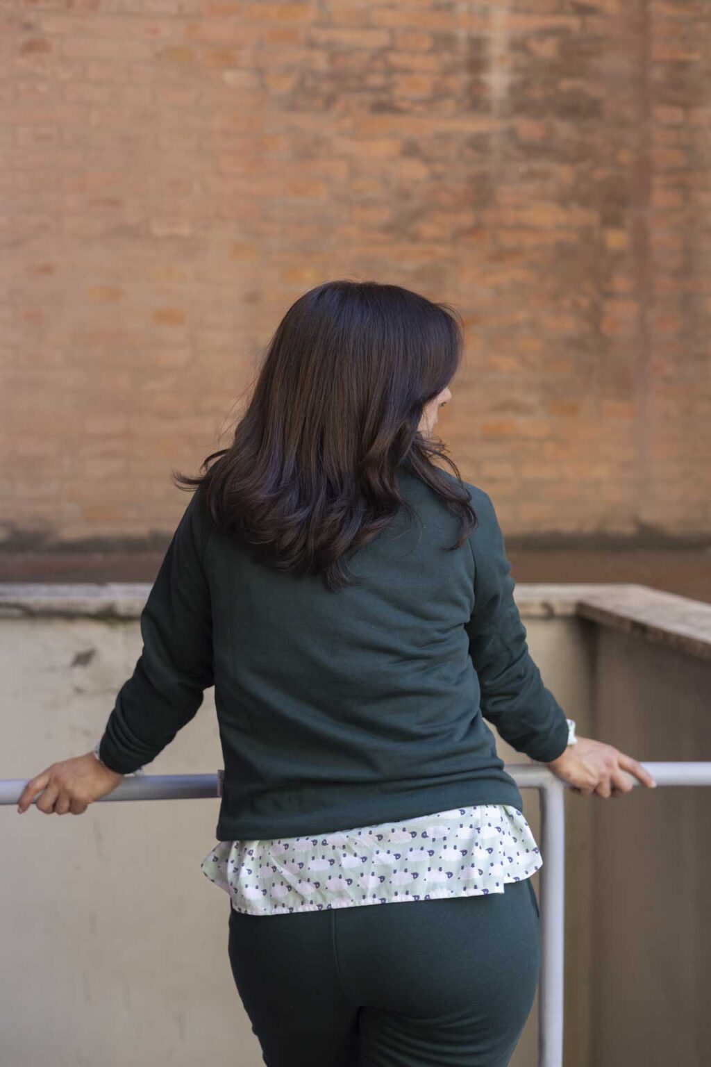 Felpa tuta pantalone verde cotone 198 misstufi