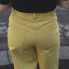 Pantalone palazzo jeans lime