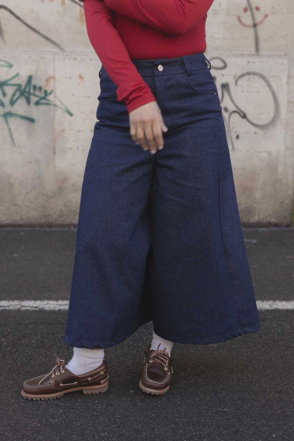 Pantagonna denim blu