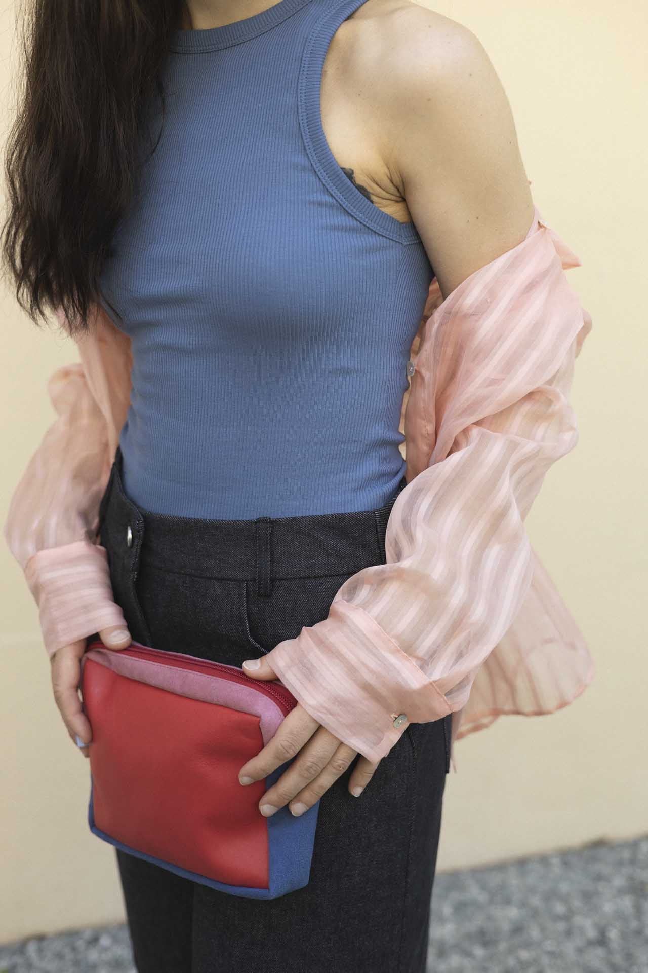 Camicia seta top Jersey tracolla pelle(1)-misstufi