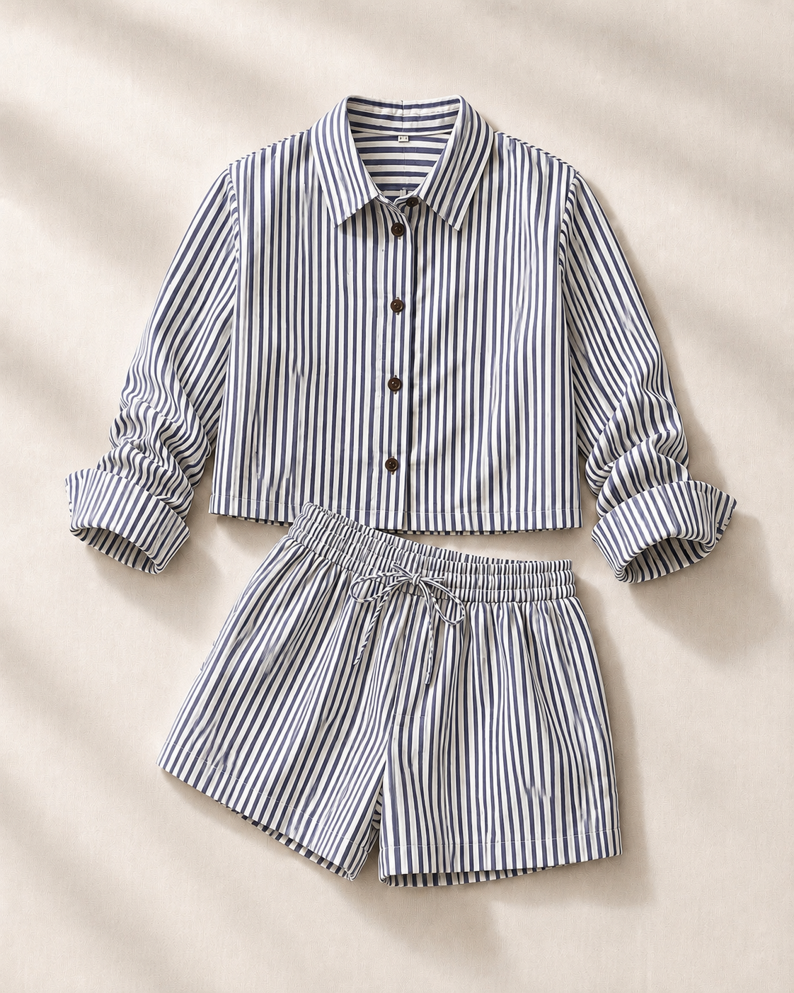 Camicia boxer righe bianco e grigio