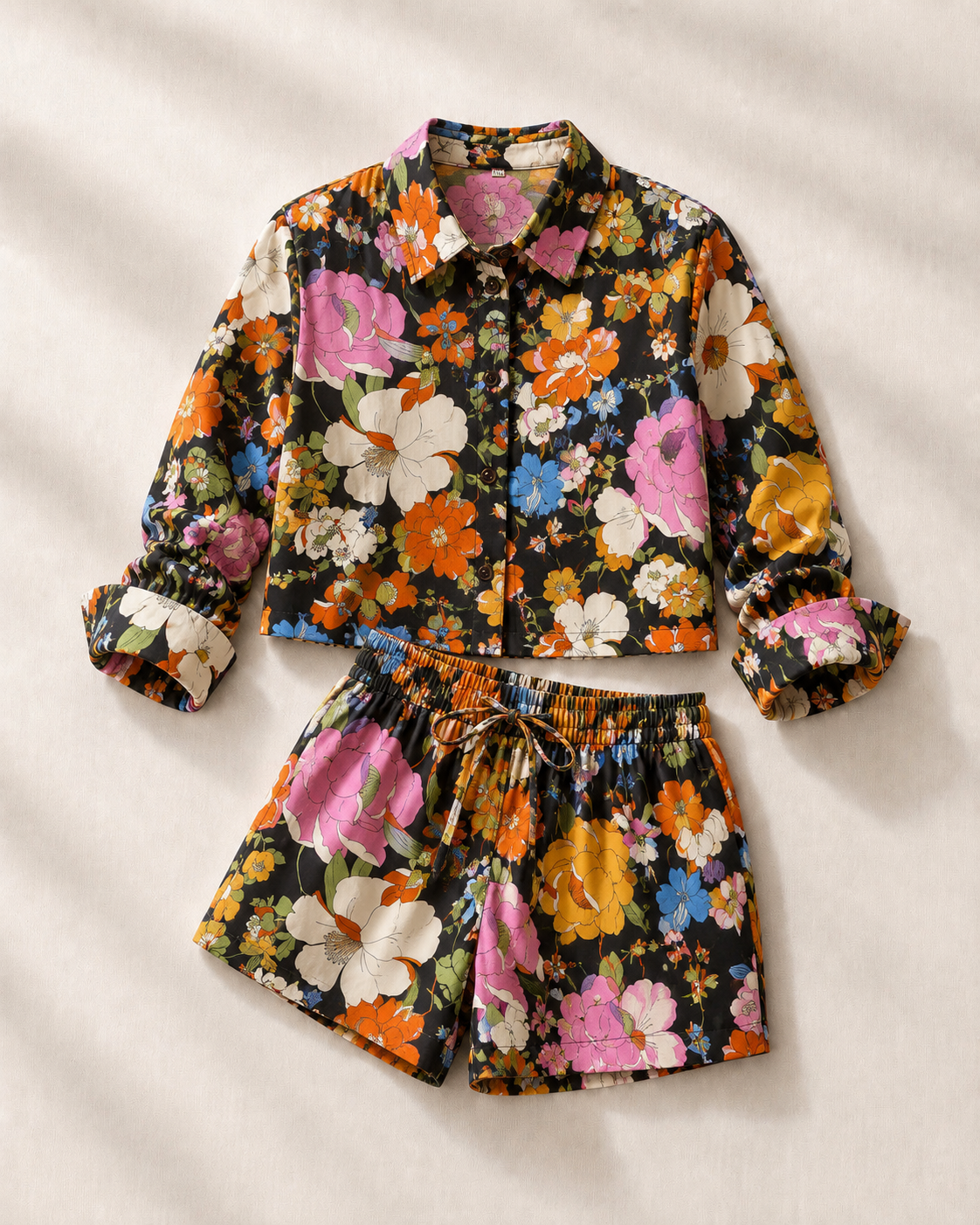 Camicia boxer fiori anni 70
