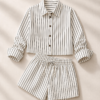 Camicia boxer bianca righe