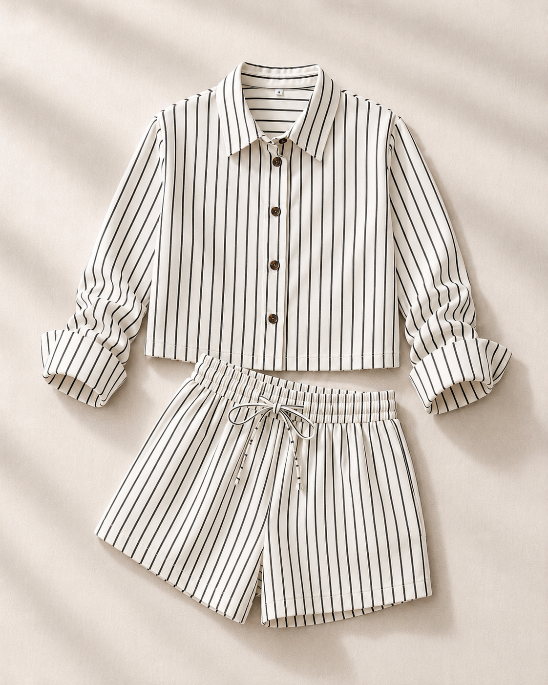 Camicia boxer bianca righe