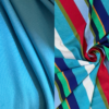 Lycra righe azzurro