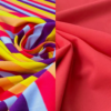 Lycra righe rosso