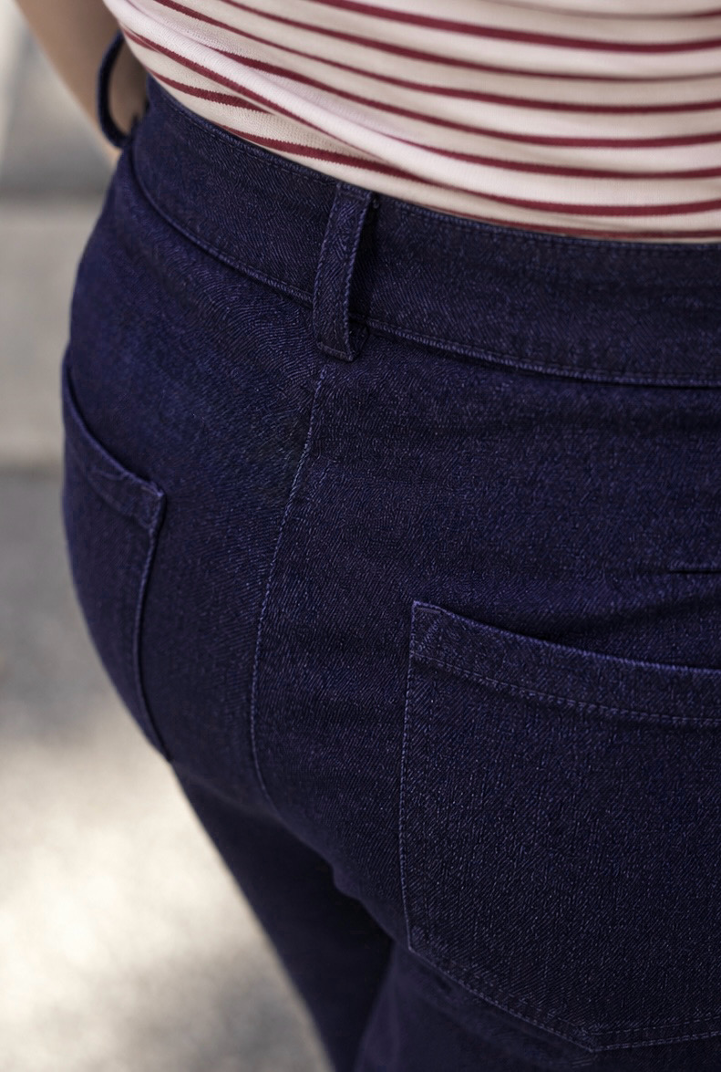 Pantalone PANTASTICO WIDE- Pantalone ampio denim maglia - immagine 4
