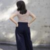 Pantalone PANTASTICO WIDE- Pantalone ampio denim maglia - Thumbnail Image 1