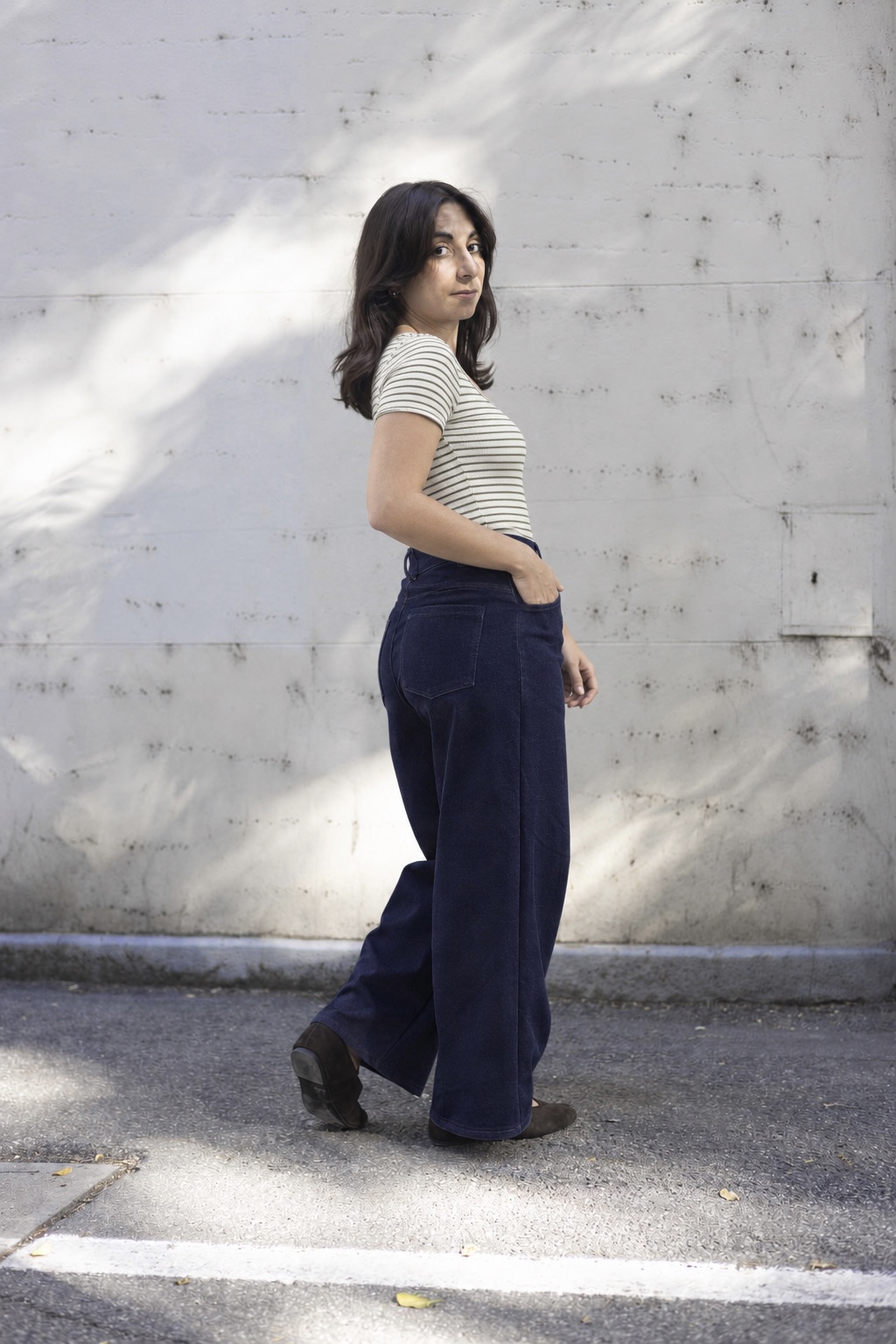Pantalone PANTASTICO - Pantalone uovo denim maglia - immagine 3